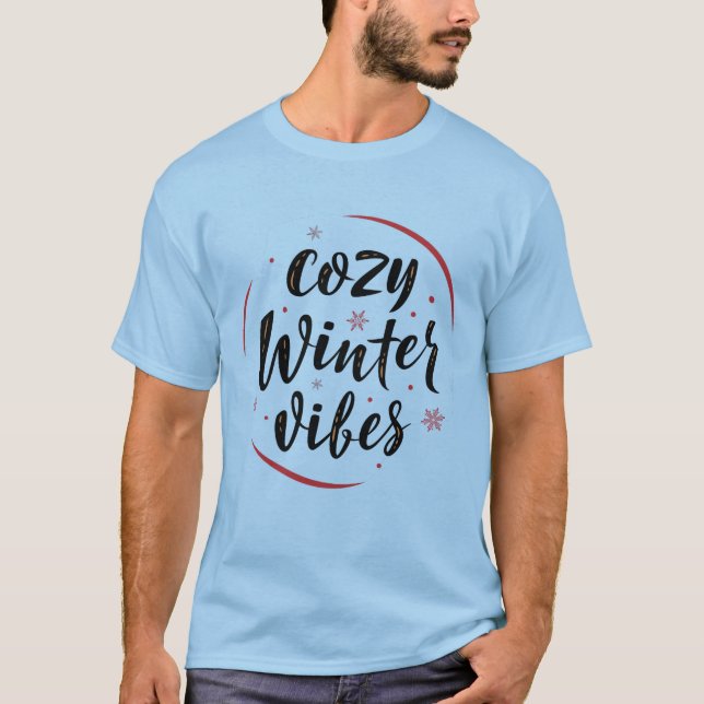  mysig vinterstämning t-shirt (Framsida)