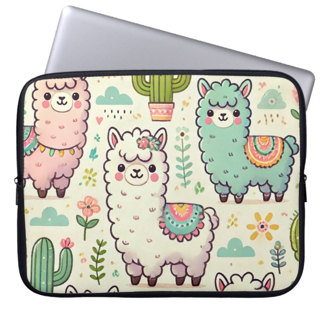 Mysiga Alpaca Laptop sleeve 💼 (Framsidan)