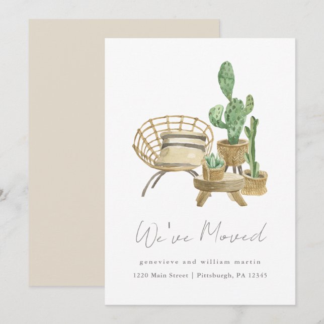 Mysiga anläggningar Ny Flytta i hemmet Meddelande (Fram/baksida)