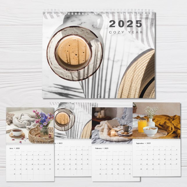 Mysiga året Photo Collage Modern 2025-kalender Kalender (Skapare uppladdad)
