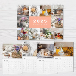 Mysiga året Photo Collage Modern 2025-kalender Kalender