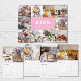 Mysiga året Photo Collage Modern 2025-kalender Kalender