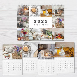 Mysiga året Photo Collage Modern 2025-kalender Kalender