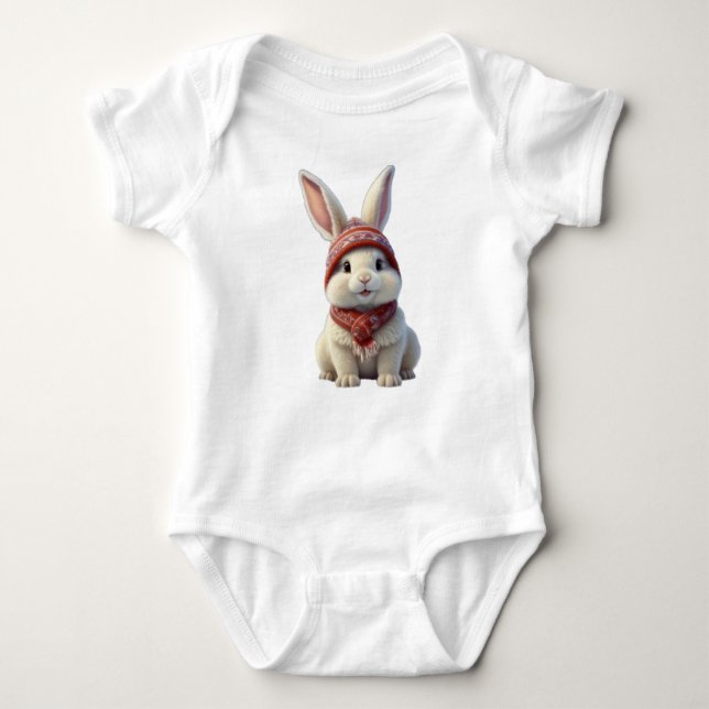 Mysiga Baby Bunny T Shirt (Framsida)