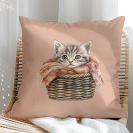 Mysiga Basket Cat Pillow - Cinnamon Edition Kudde
