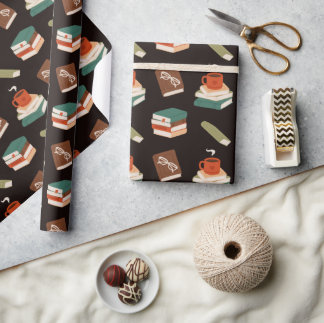 mysiga böcker och kaffe läsning presentpapper