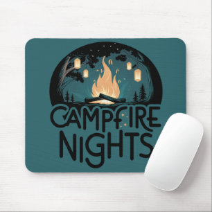 Mysiga Campfire Nights Rustic Outdoor Äventyr Musmatta