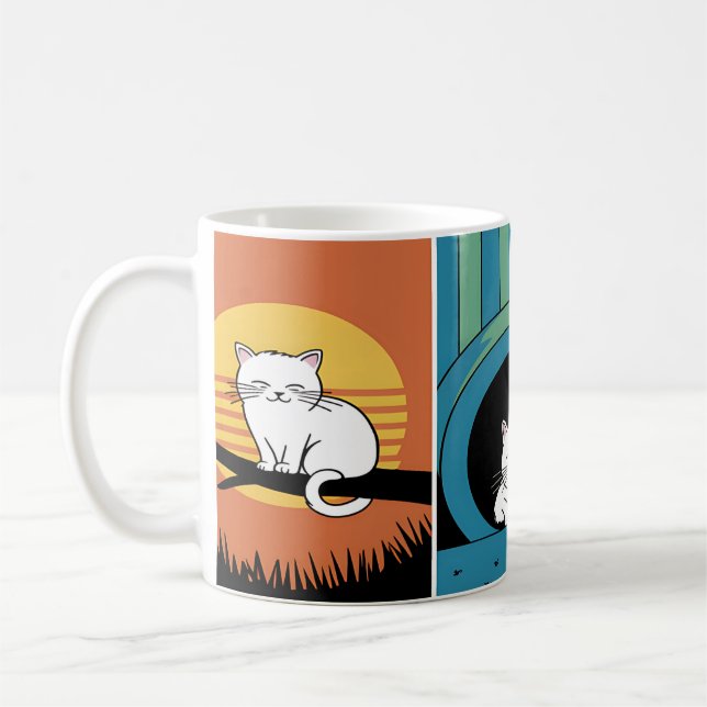 Mysiga Cat Dreams Kaffemugg (Vänster)