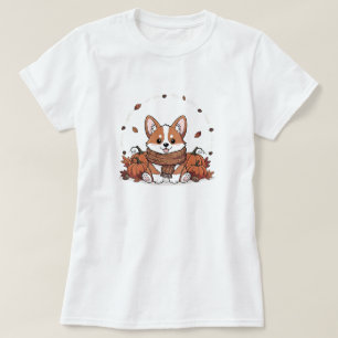 Mysiga Corgi ENDAST VITA T Shirt