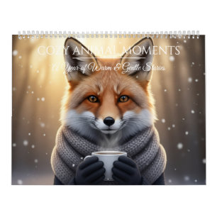 mysiga djur - Väggkonstkalender Kalender