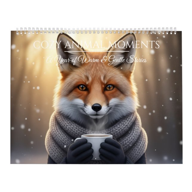  mysiga djur - Väggkonstkalender Kalender (Omslag)