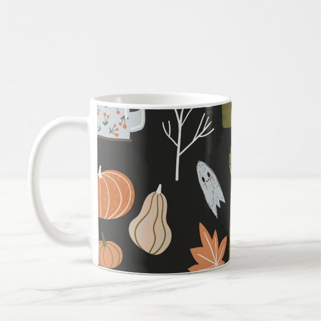 Mysiga Fall Inslag: Varm Mönster. Kaffemugg (Vänster)