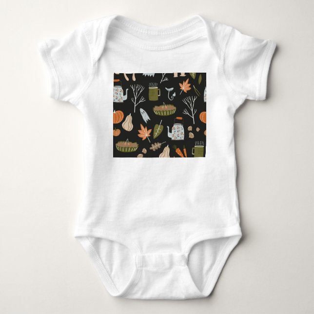 Mysiga Fall Inslag: Varm Mönster. T Shirt (Framsida)