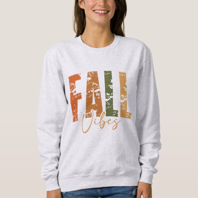 Mysiga Fall Vibes T Shirt (Framsida)