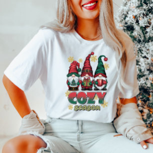 Mysiga Gnomes-julen T-Shirt
