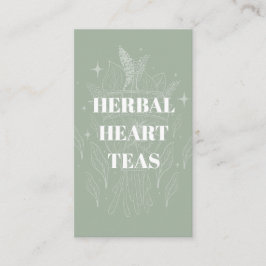 Mysiga Grönten Herbal Tea Shop Herb Bundle Visitkort
