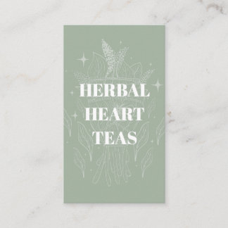 Mysiga Grönten Herbal Tea Shop Herb Bundle Visitkort