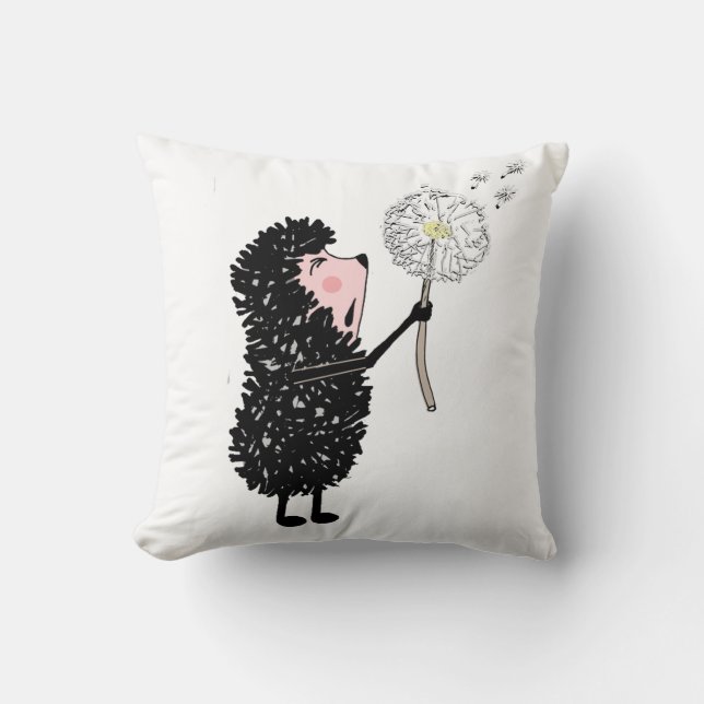 Mysiga Hedgehog Pillow Kudde (Framsida)
