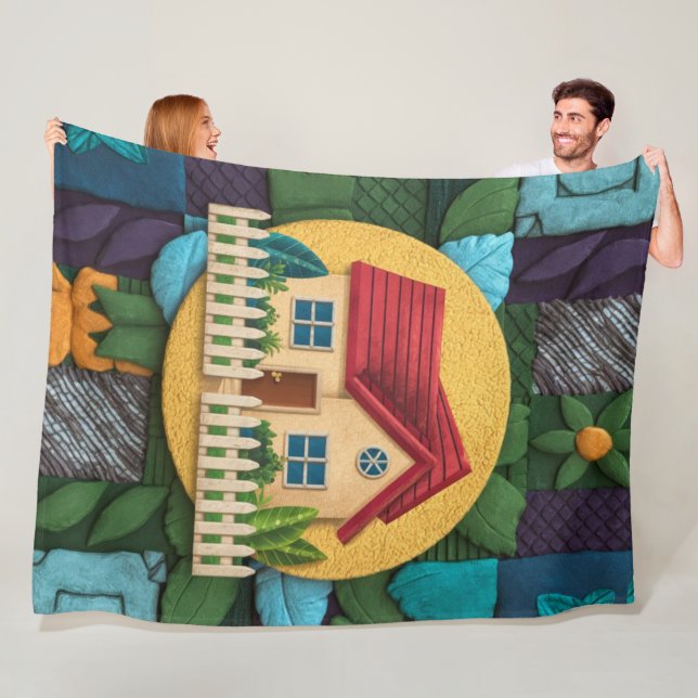 Mysiga hem fleecefilt (På plats)