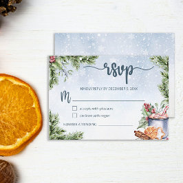 Mysiga Hetten Kakao Snowly Bröllop OSA Kort