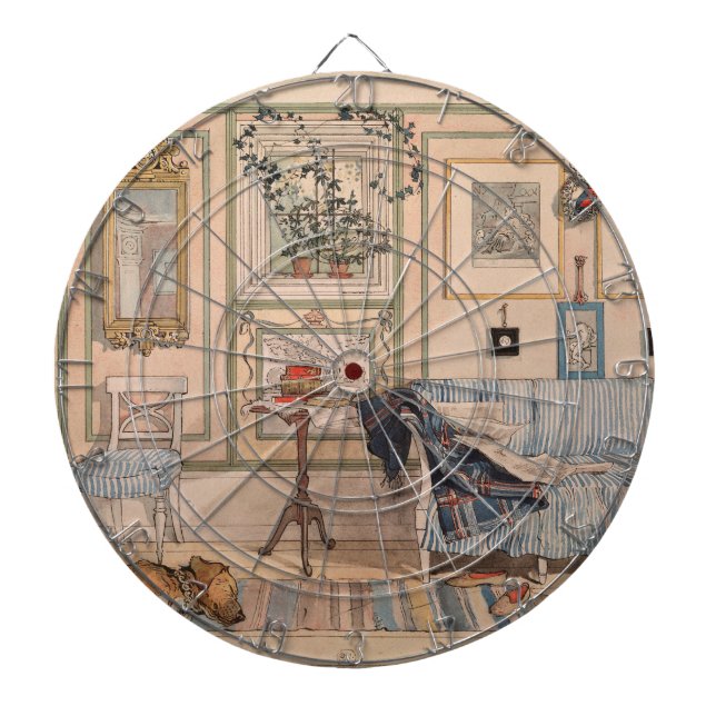 Mysiga hörnet (av Carl Larsson) Darttavla (Framsidan)