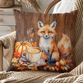 Mysiga hösten Fox Dekorativ kudde