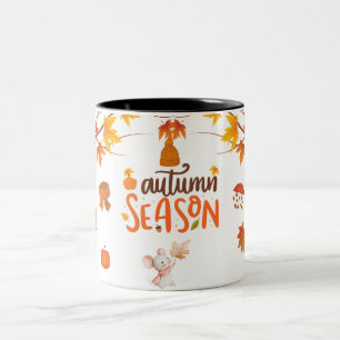 Mysiga hösten Vibes Mugg - Fall Coffee Kopp med Lä