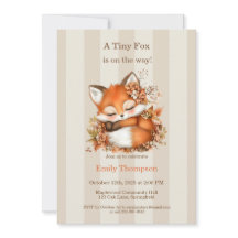 Mysiga höstfox Babyskor Mysigt Woodland Party