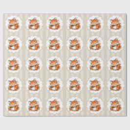 Mysiga höstfox Babyskor Mysigt Woodland Party Presentpapper