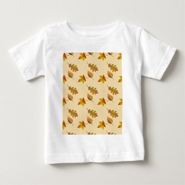Mysiga höstskarpsill löv ek löv t shirt (Framsida)