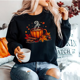 Mysiga höstvikter för Fall Coffee Pumpkin Spice T Shirt