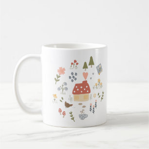 Mysiga Hygge Land Kitchen Chicken Älskare Kaffemugg