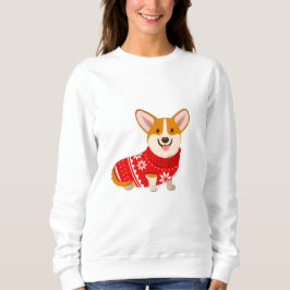 Mysiga jul Corgi Sweater T Shirt