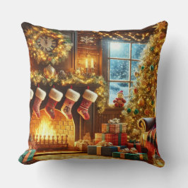 Mysiga jul Kväll Kudde