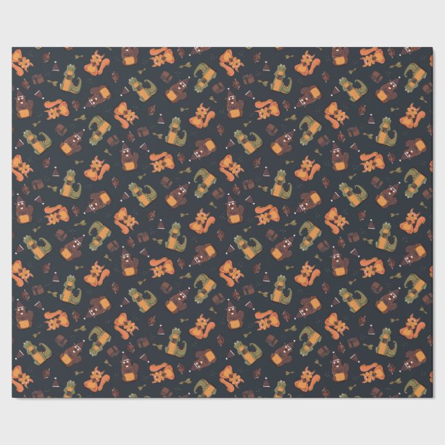 Mysiga juldjur presentpapper (Seam)