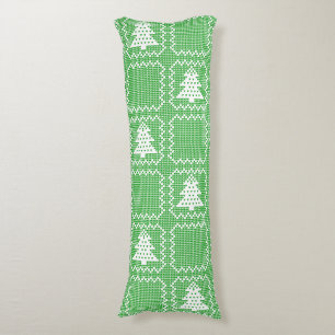 Mysiga Julgran fula tröjor som kontrollerats mönst Kroppskudde