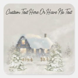 Mysiga Juli Rustic Woodland Forest Vibes Fyrkantigt Klistermärke