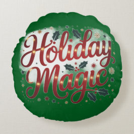 Mysiga julklapp Pillow | Cute Helgdag Decor Rund Kudde