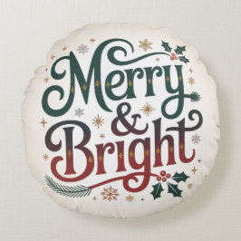 Mysiga julklapp Pillow | Cute Helgdag Decor Rund Kudde