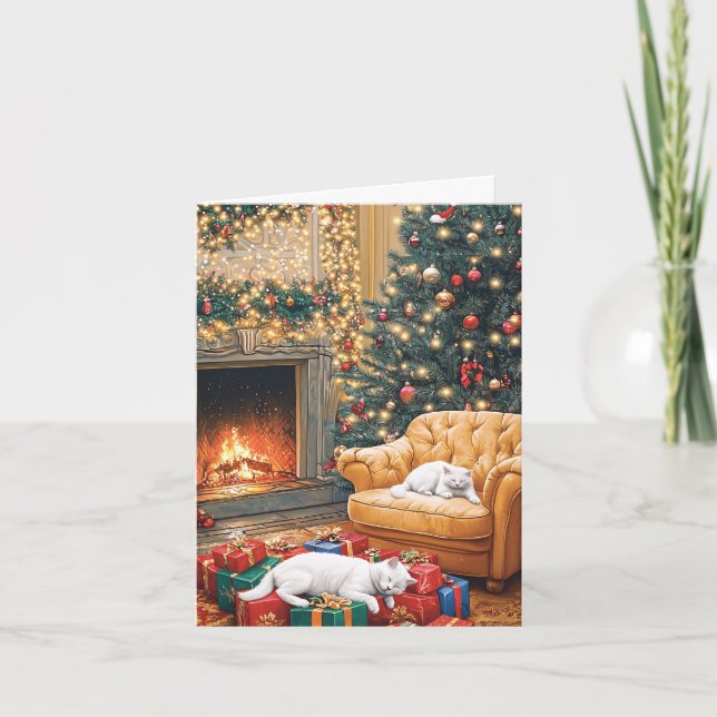 Mysiga jultider helgkort (Framsida)