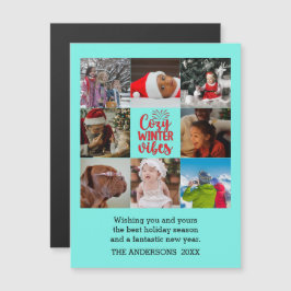 Mysiga julvinter-familjen Vibes Photo Collage