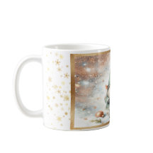 Mysiga julvinter Gnome Guld Snöflingor