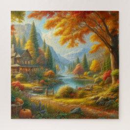 Mysiga kabinen i Skogen Pussel