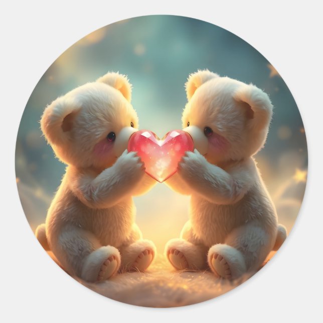  mysiga kamrater -  runt klistermärke (Framsida)