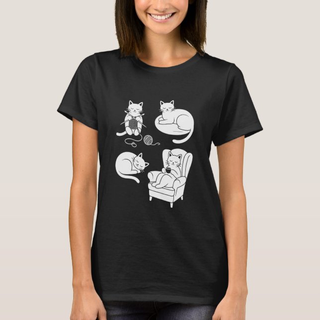 Mysiga katter t shirt (Framsida)