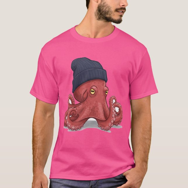 Mysiga Kraken: Varje dag Octopus Flair T Shirt (Framsida)