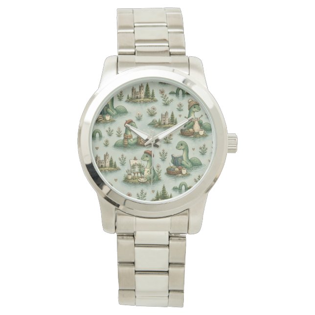  mysiga kryptider Nessie Loch Ness-monster hobby  Armbandsur (Framsida)