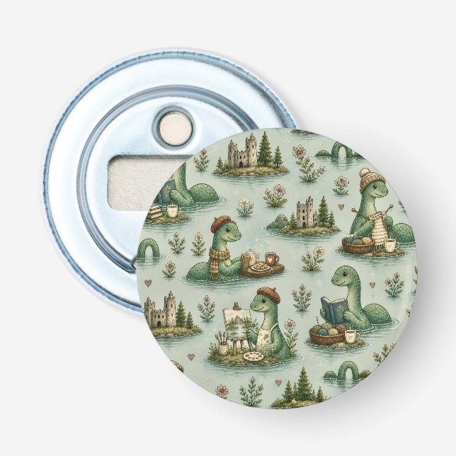  mysiga kryptider Nessie Loch Ness Monster hobby  Flasköppnare (Framsidan)