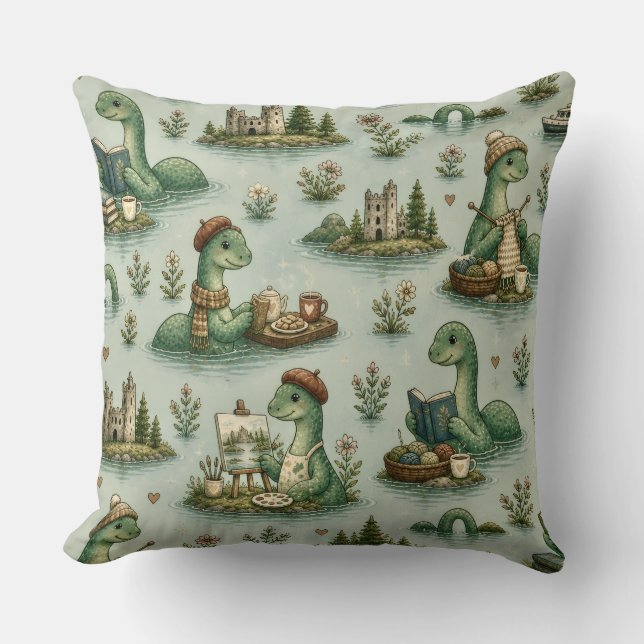  mysiga kryptider Nessie Loch Ness Monster hobby  Kudde (Framsida)