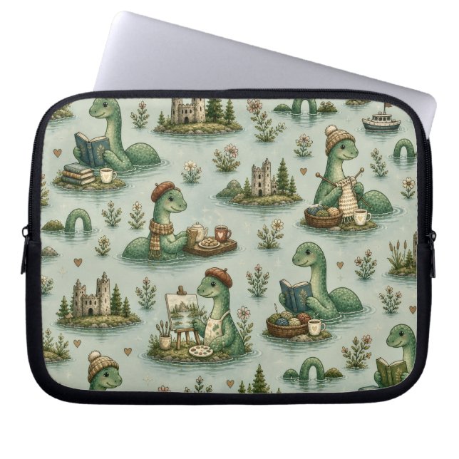  mysiga kryptider Nessie Loch Ness-monster hobby  Laptop Fodral (Framsidan)